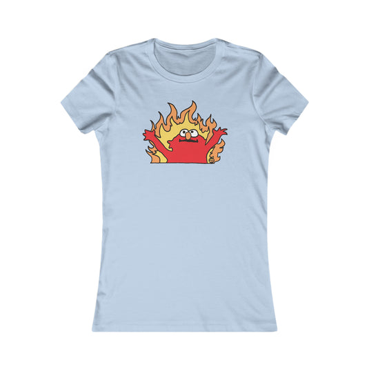Hellmo Elmo Ladies Fit T Shirt, Funny Tshirt for Her, Retro Tees for Her