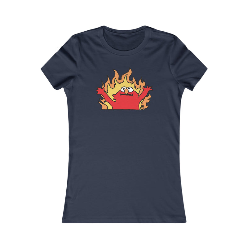 Load image into Gallery viewer, Hellmo Elmo Ladies Fit T Shirt, Funny Tshirt for Her, Retro Tees for Her
