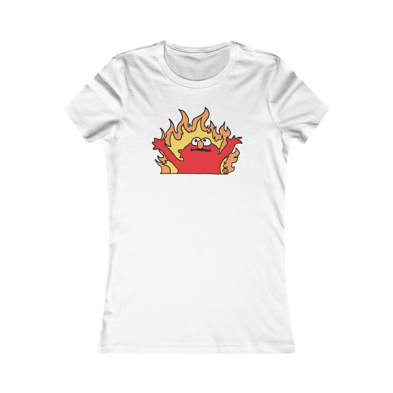 Load image into Gallery viewer, Hellmo Elmo Ladies Fit T Shirt, Funny Tshirt for Her, Retro Tees for Her
