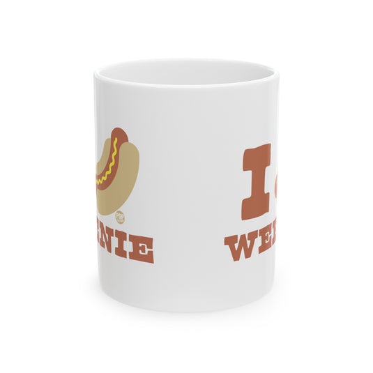 I Love Weenie Hot Dog Mug