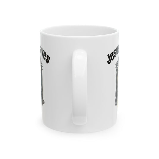 Jesus Shaves Mug