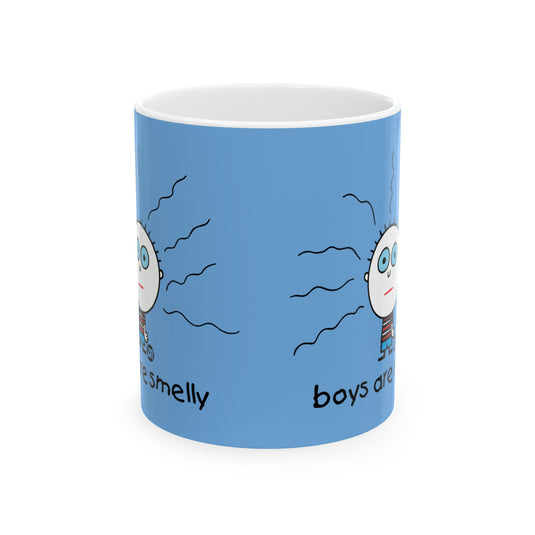 Boys are Smelly Mug, Funny Mug for Her, Sarcastic Mom Mug, Funny Coffee Mug for Her, Funny Mugs