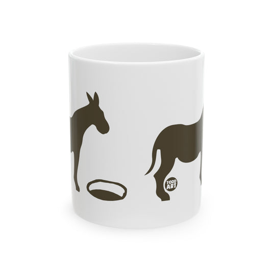 Ass Hole Mug, Funny Funny Asshole Mug, Ass Hole Pun Mug, Donkey Mug