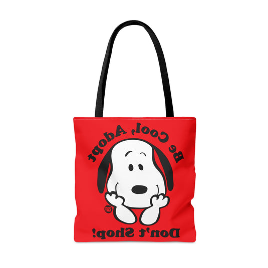 Be Cool Don't Shop Tote Bag, Cute Dog Totes, Dog Mom Bag, New Dog Owner Gift, Dog Rescue Tote