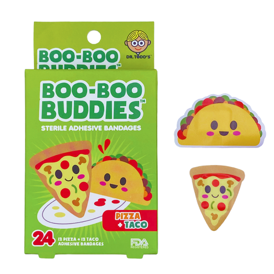 Kwaii pizza slice  with mushroom tomatos and green peeper and Tacos with tomato lettuce with eyes mouth and cheeks