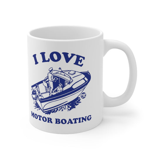 I Love Motor Boating Mug