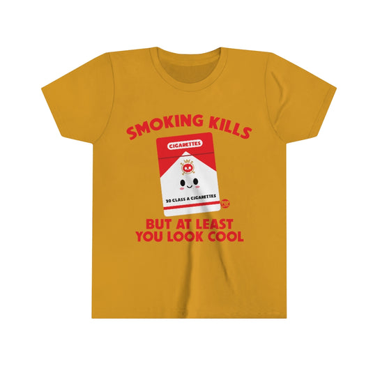 Smoking Kills Cigarettes Youth Short Sleeve Tee