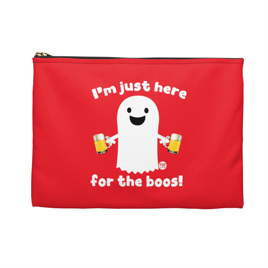 Here For Boos Ghost Zip Pouch