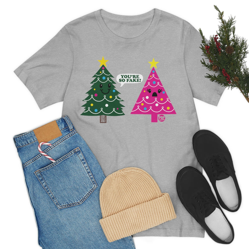 Load image into Gallery viewer, You&#39;re Fake Xmas Tree Unisex Tee

