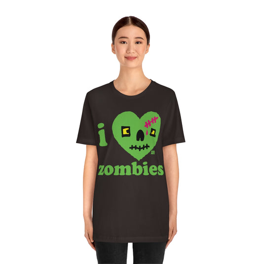 I Love Zombies Unisex Tee