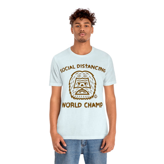 Social Distancing Champ Bigfoot Unisex Tee