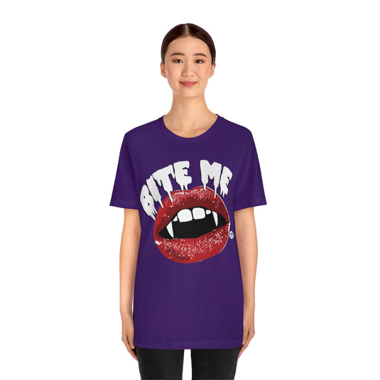 Bite Me Vampire Teeth Unisex Tee