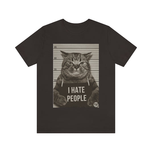 I Hate People Cat Unisex Tee
