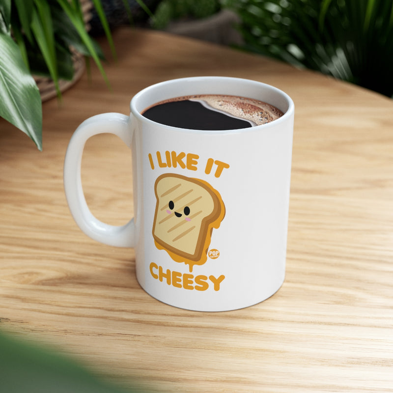 Load image into Gallery viewer, I Like It Cheesy Grilled Cheese Mug

