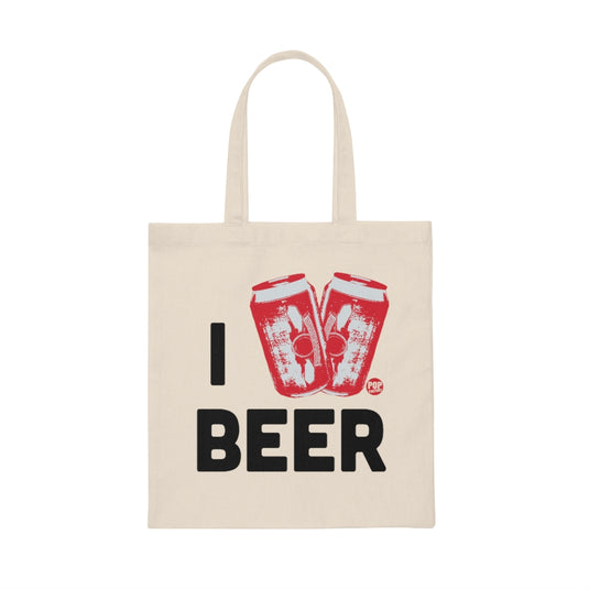 I Love Beer Cans Tote