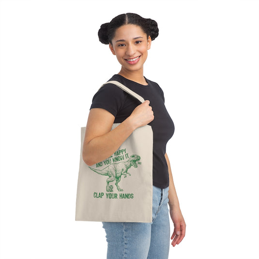 Clap Your Hands T Rex Tote