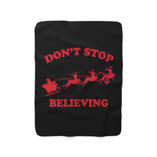 Don't Stop Believing Santa Blanket