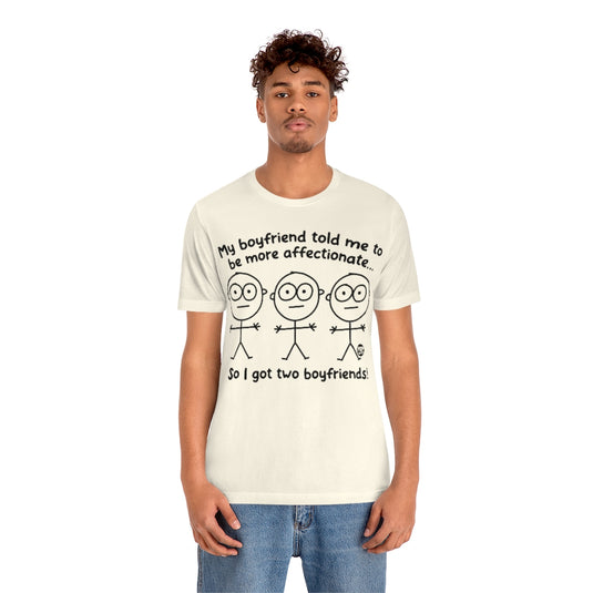 Two Boyfriends Boy Unisex Tee