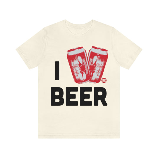 I Love Beer Cans Unisex Tee