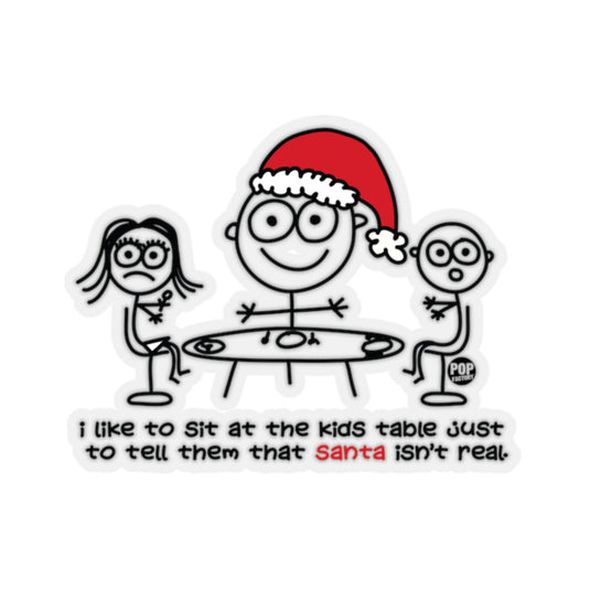 Sit At Kids Table Santa Sticker