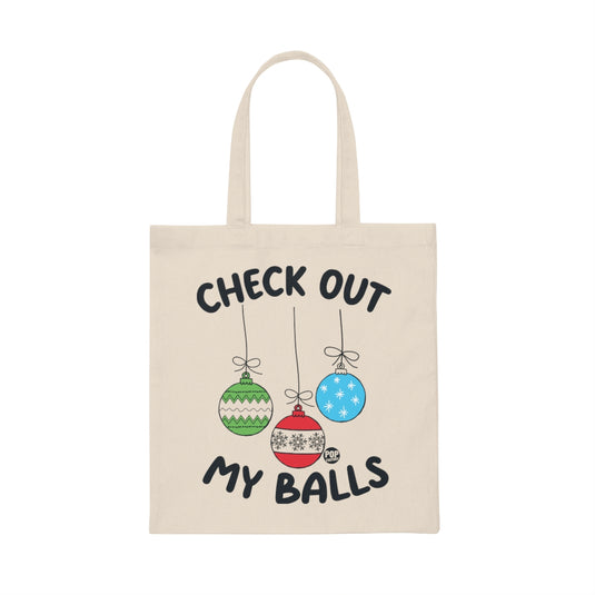 Check Out My Balls Xmas Tote