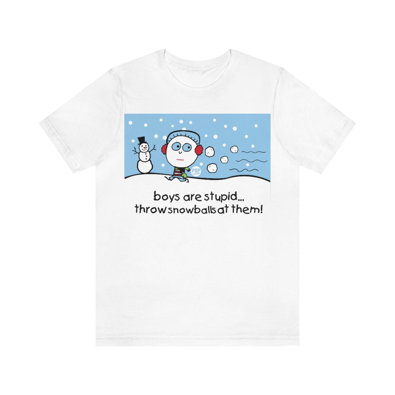 Load image into Gallery viewer, Boys Are Stupid Snowballs Unisex Tee
