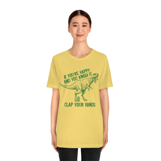 Clap Your Hands T Rex Unisex Tee