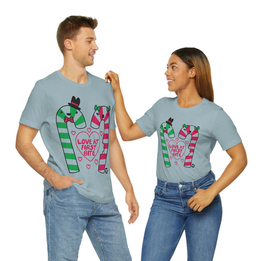 Love First Bite Candy Cane Unisex Tee