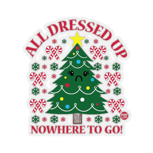 All Dressed Up Xmas Tree Sticker