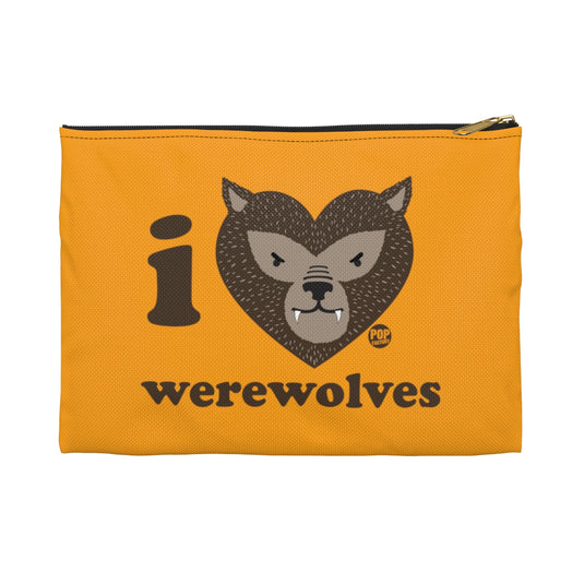 I Love Werewolves Zip Pouch