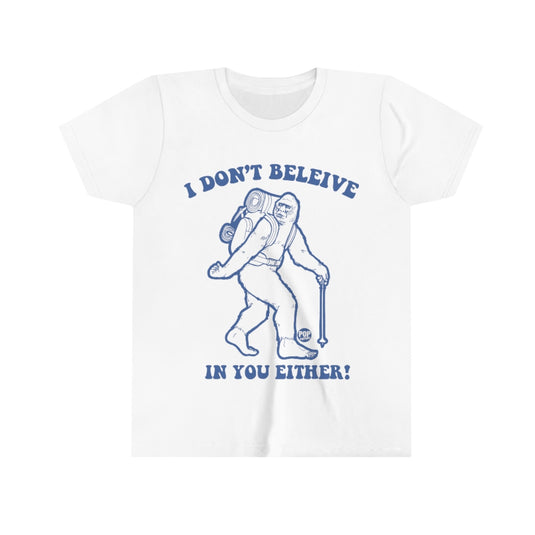 Believe Bigfoot Youth Short Sleeve Tee