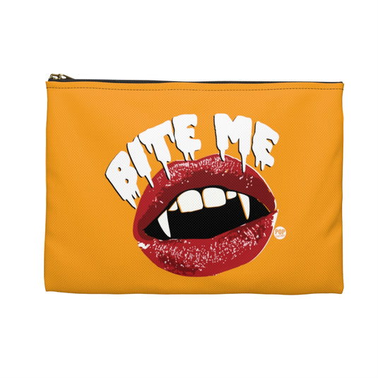 Bite Me Vampire Teeth Zip Pouch