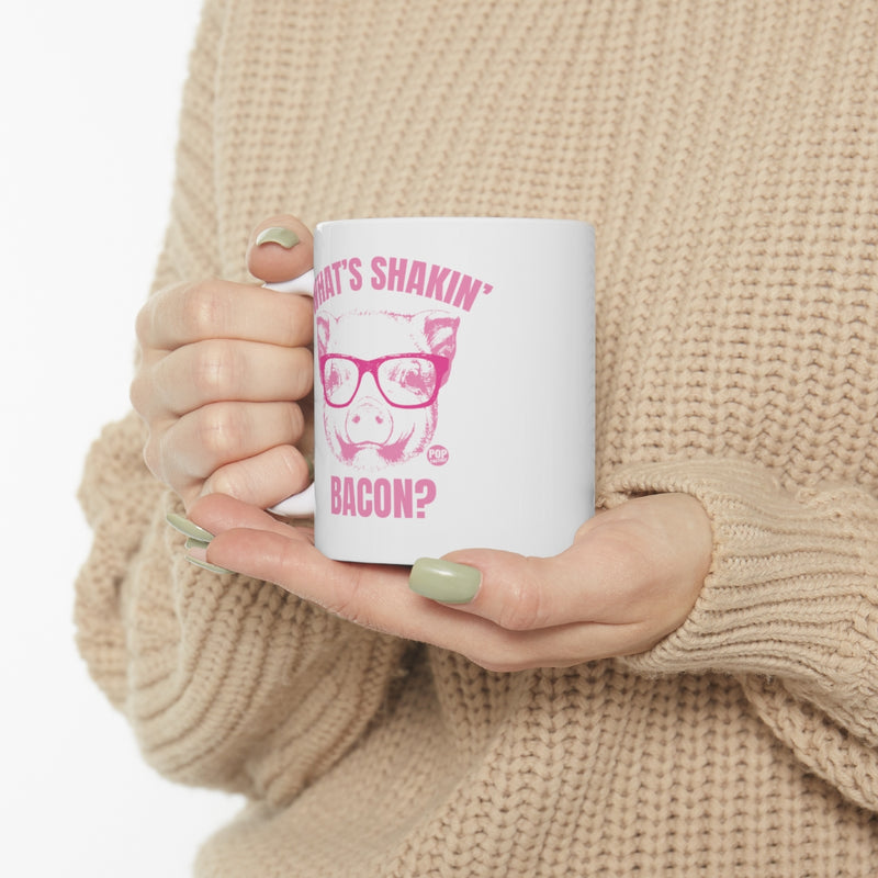Load image into Gallery viewer, What&#39;s Shakin Bacon Pig Mug
