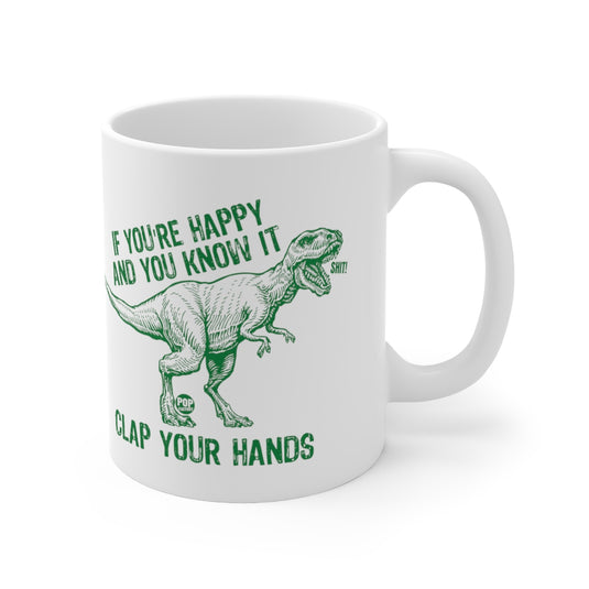 Clap Your Hands T Rex Mug