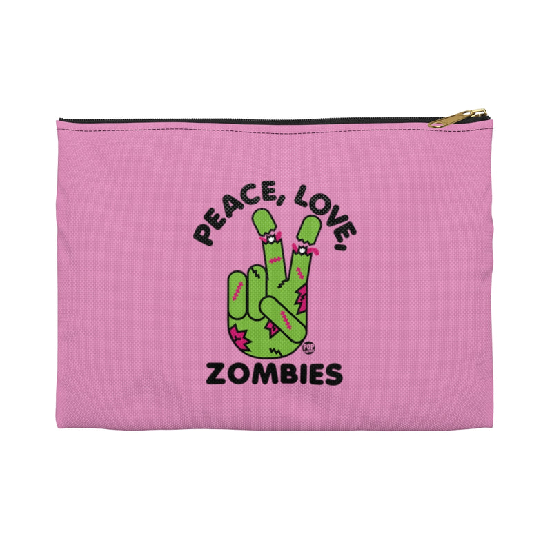 Load image into Gallery viewer, Peace Love Zombies Zip Pouch

