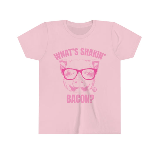 What's Shakin Bacon Pig Youth Short Sleeve Tee