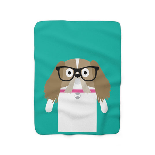 Bow Wow Meow Shih Tzu Blanket