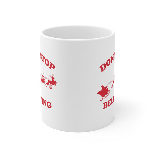 Don't Stop Believing Santa Mug