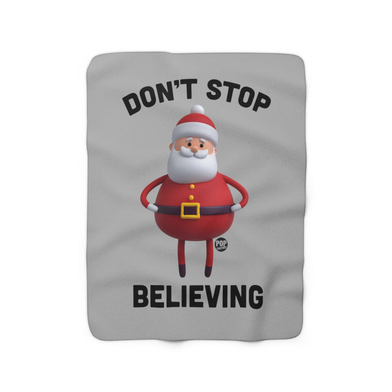 Load image into Gallery viewer, Don&#39;t Stop Believing Santa Toy Blanket
