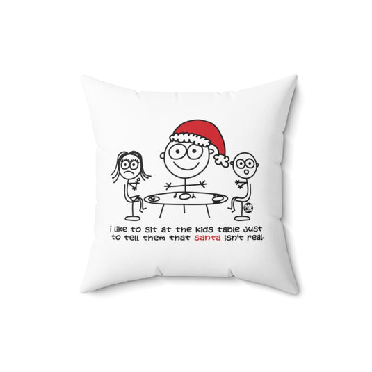 Sit At Kids Table Santa Pillow