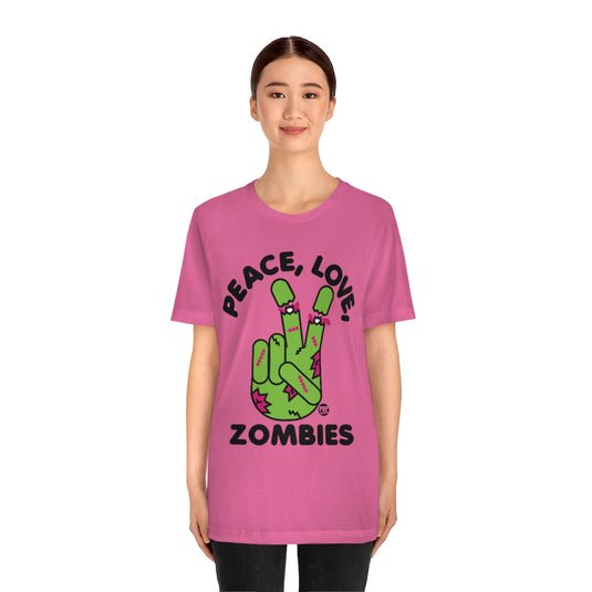 Peace Love Zombies Unisex Tee