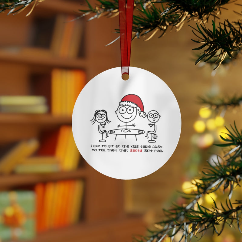 Load image into Gallery viewer, Sit At Kids Table Santa Ornament
