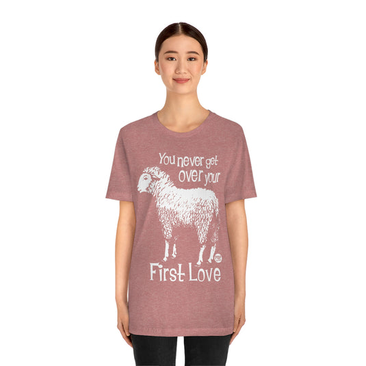Never Get Over First Love Sheep Unisex Tee