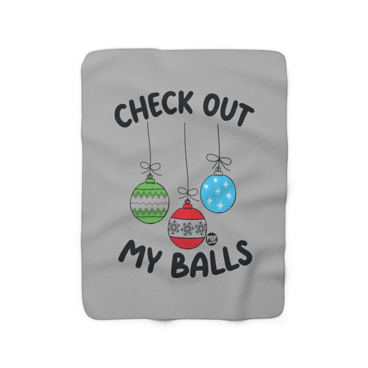 Check Out My Balls Xmas Blanket