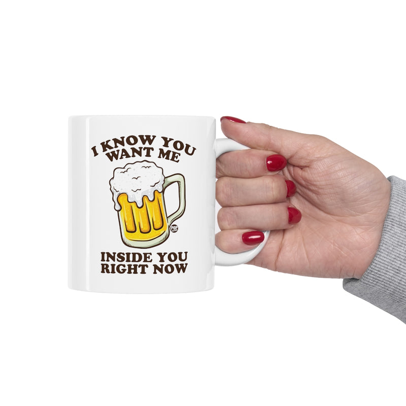 Load image into Gallery viewer, Want You Inside Me Beer Mug

