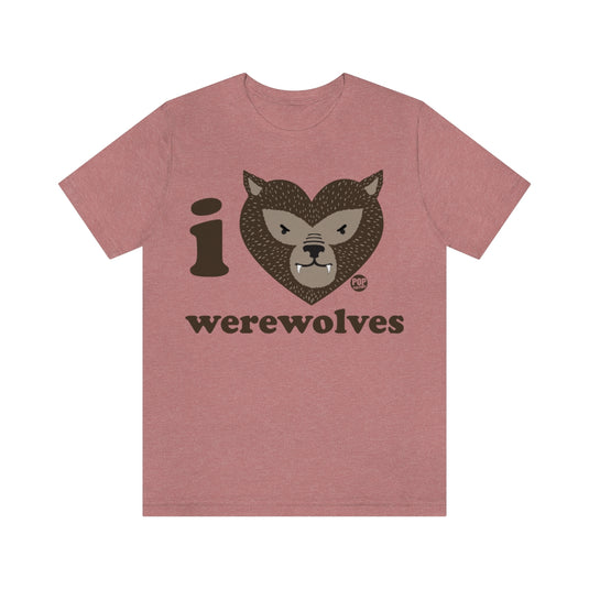 I Love Werewolves Unisex Tee