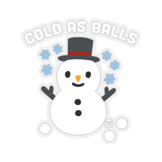 Cold As Balls Snowman Sticker