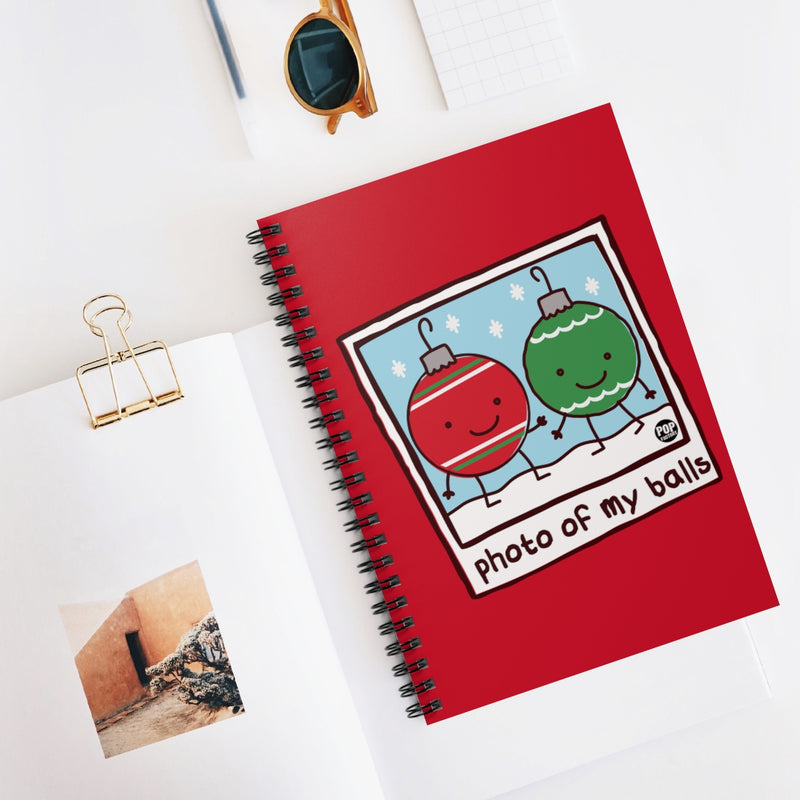 Load image into Gallery viewer, Photo Of My Balls Xmas Notebook
