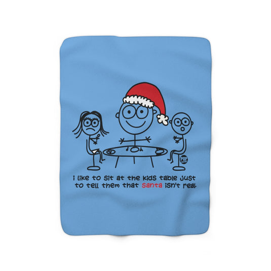 Sit At Kids Table Santa Blanket