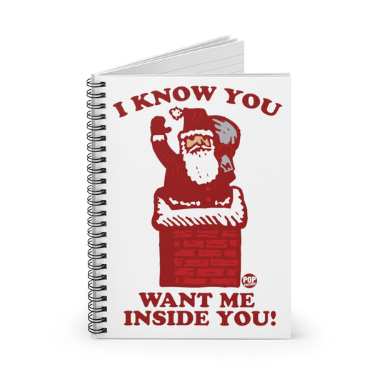 Santa Inside You Chimney Notebook